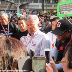 Huppis Begegnung mit Suthep Thaugsuban in Bangkok, 07.02.2014