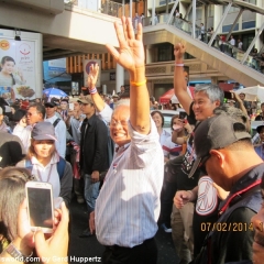 Huppis Begegnung mit Suthep Thaugsuban in Bangkok, 07.02.2014