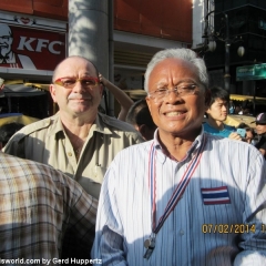 Huppis Begegnung mit Suthep Thaugsuban in Bangkok, 07.02.2014