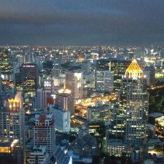 Blick vom Banyan Tree auf Bangkok