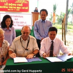 Von der Planung bis zur feierlichen Eröffnung am 24. Januar 2008: Die Tan Loi Thanh Secondary School im vietnamesischen Mekong-Delta