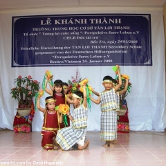 Von der Planung bis zur feierlichen Eröffnung am 24. Januar 2008: Die Tan Loi Thanh Secondary School im vietnamesischen Mekong-Delta