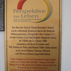 Von der Planung bis zur feierlichen Eröffnung am 24. Januar 2008: Die Tan Loi Thanh Secondary School im vietnamesischen Mekong-Delta