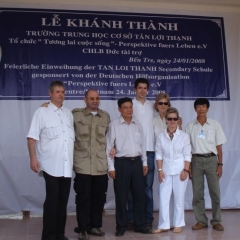 Von der Planung bis zur feierlichen Eröffnung am 24. Januar 2008: Die Tan Loi Thanh Secondary School im vietnamesischen Mekong-Delta